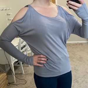 Express cold shoulder top